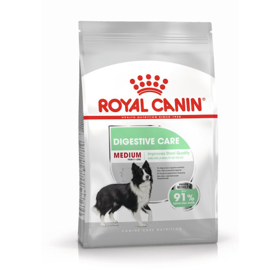 Royal Canin Medium Digestive Care – Hrană Uscată pentru Câini de Talie Medie cu Digestie Sensibilă – 3 kg